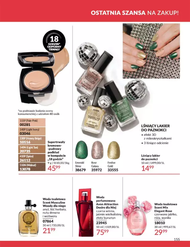 AVON - gazetka promocyjna Katalog Czerwiec 2025 od niedzieli 01.06 do poniedziałku 30.06 - strona 155