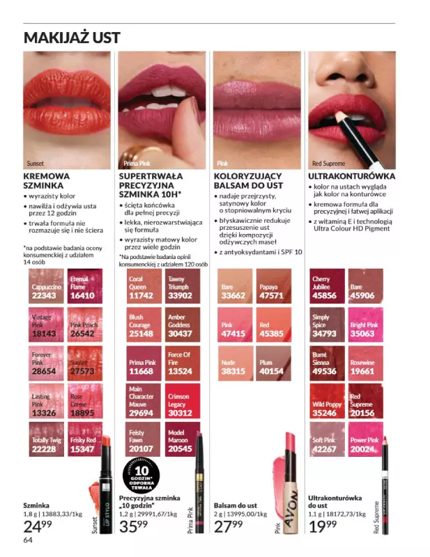 AVON - gazetka promocyjna Katalog Sierpień 2025 od piątku 01.08 do niedzieli 31.08 - strona 64