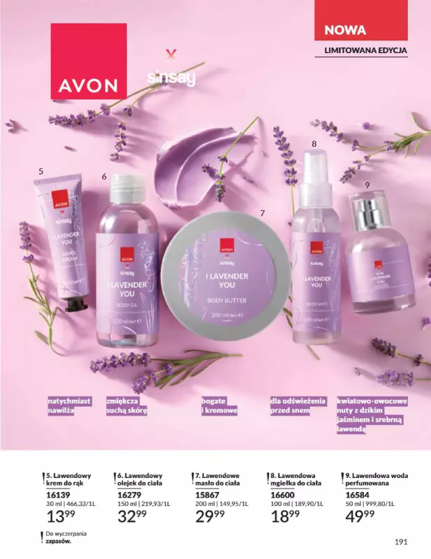 AVON - gazetka promocyjna Katalog Sierpień 2025 od piątku 01.08 do niedzieli 31.08 - strona 191