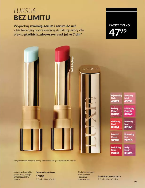 AVON - gazetka promocyjna Katalog Sierpień 2025 od piątku 01.08 do niedzieli 31.08 - strona 75