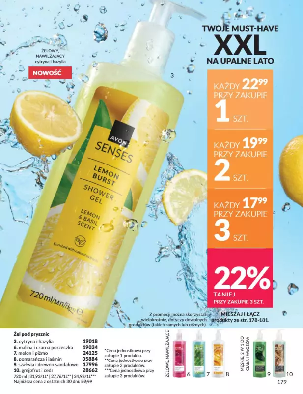 AVON - gazetka promocyjna Katalog Sierpień 2025 od piątku 01.08 do niedzieli 31.08 - strona 179