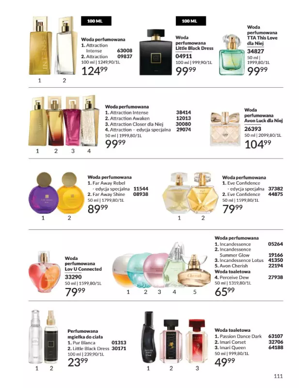 AVON - gazetka promocyjna Katalog Sierpień 2025 od piątku 01.08 do niedzieli 31.08 - strona 111