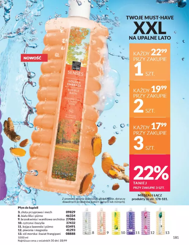 AVON - gazetka promocyjna Katalog Sierpień 2025 od piątku 01.08 do niedzieli 31.08 - strona 181