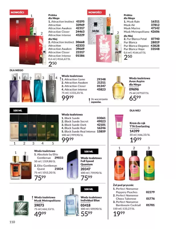 AVON - gazetka promocyjna Katalog Sierpień 2025 od piątku 01.08 do niedzieli 31.08 - strona 110