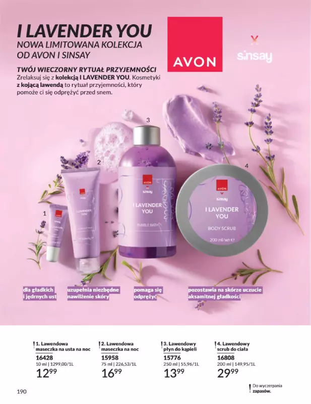 AVON - gazetka promocyjna Katalog Sierpień 2025 od piątku 01.08 do niedzieli 31.08 - strona 190