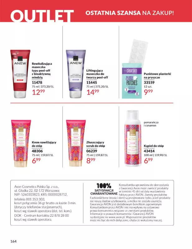 AVON - gazetka promocyjna Katalog Wrzesień 2025 od wtorku 02.09 do wtorku 30.09 - strona 164