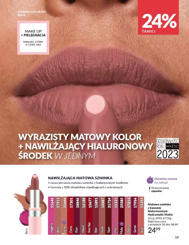 AVON - gazetka promocyjna Katalog Wrzesień 2025 od wtorku 02.09 do wtorku 30.09 - strona 59