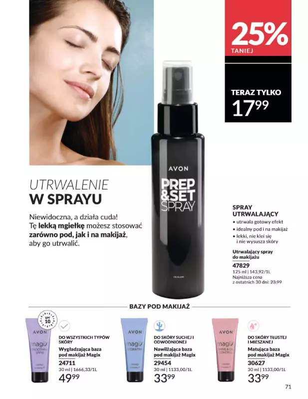 AVON - gazetka promocyjna Katalog Październik 2025 od środy 01.10 do piątku 31.10 - strona 71