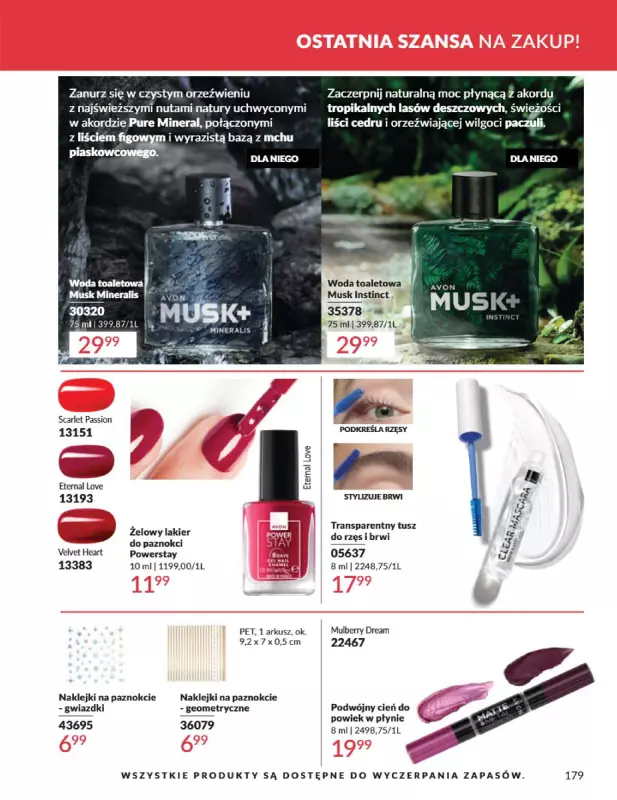 AVON - gazetka promocyjna Katalog Październik 2025 od środy 01.10 do piątku 31.10 - strona 179