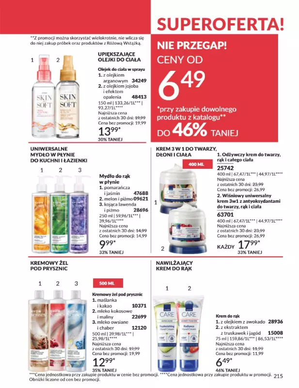 AVON - gazetka promocyjna Katalog Październik 2025 od środy 01.10 do piątku 31.10 - strona 215