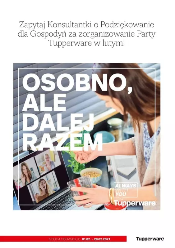 Tupperware - gazetka promocyjna Gazetka od poniedziałku 01.02 do niedzieli 28.02
