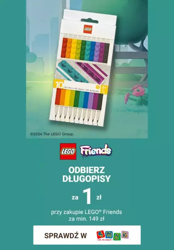 Smyk - gazetka promocyjna Odbierz produkt za 1 zł | LEGO, Playmobil, Psi Patrol ... od czwartku 04.04 do środy 10.04