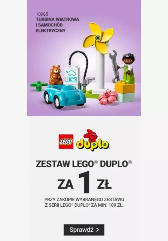 Smyk - gazetka promocyjna LEGO DUPLO za 1 zł od piątku 24.05 