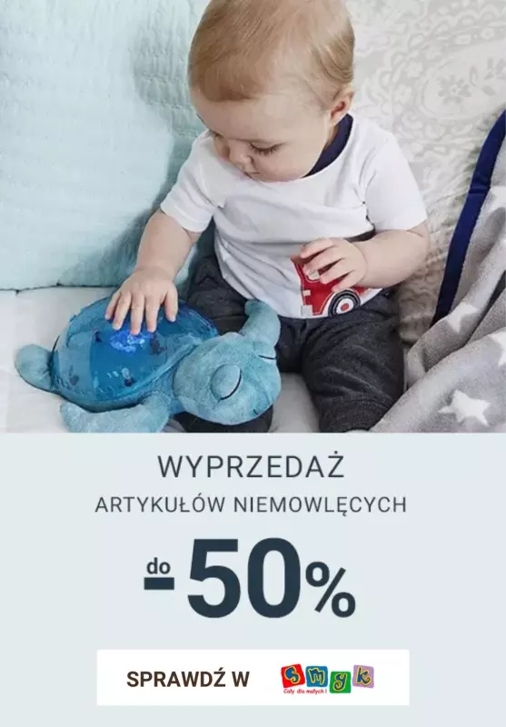 Smyk - gazetka promocyjna Wyprzedaż artykułów niemowlęcych od poniedziałku 15.07 do poniedziałku 29.07