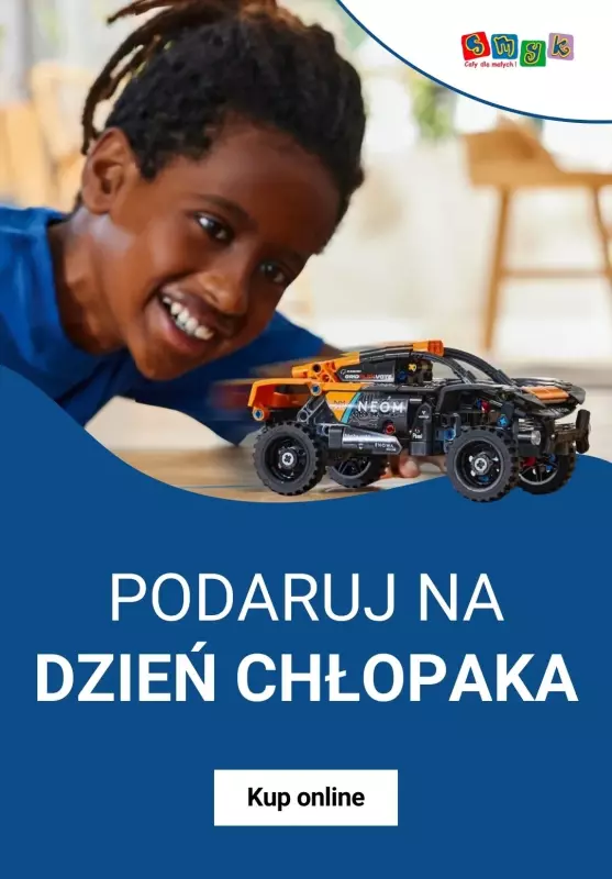 Smyk - gazetka promocyjna Lego na Dzień chłopaka od wtorku 24.09 do poniedziałku 30.09