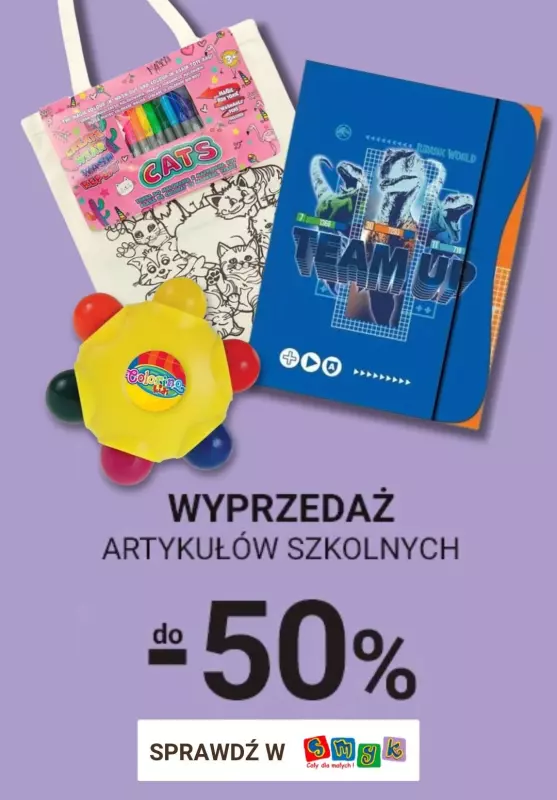 Smyk - gazetka promocyjna Wyprzedaż artykułów szkolnych od piątku 27.09 do poniedziałku 30.09