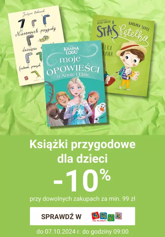 Smyk - gazetka promocyjna Promocje na książki i komiksy do -15% od czwartku 03.10 do poniedziałku 07.10