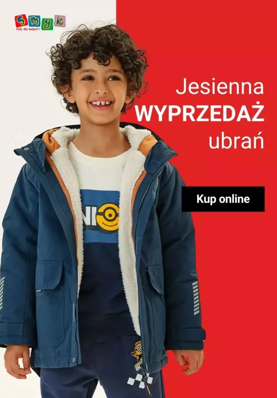 Smyk - gazetka promocyjna Jesienna wyprzedaż ubrań do -50% od wtorku 08.10 