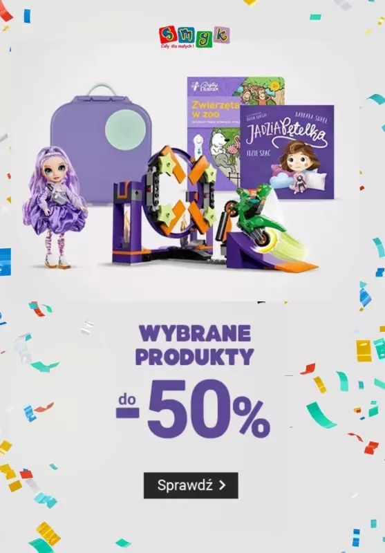 Smyk - gazetka promocyjna Wybrane produkty do -50% od środy 09.10 do poniedziałku 14.10