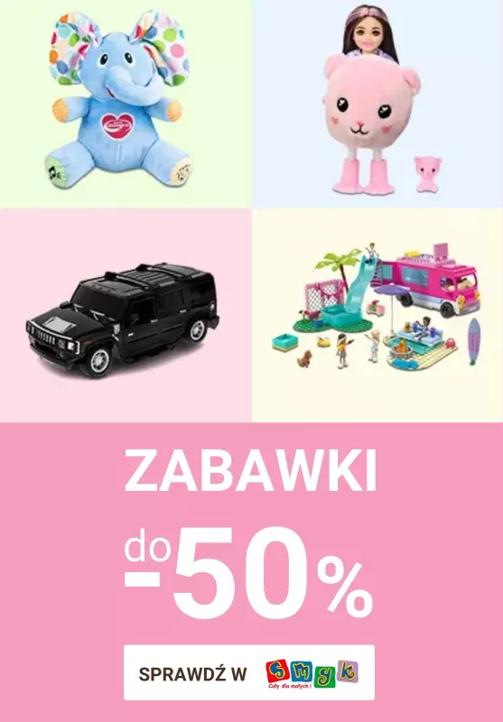 Smyk - gazetka promocyjna Zabawki do -50% od środy 16.10 do poniedziałku 04.11