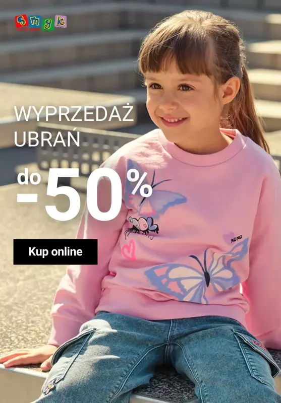 Smyk - gazetka promocyjna Wyprzedaż ubrań do -50% od wtorku 29.10 do poniedziałku 04.11