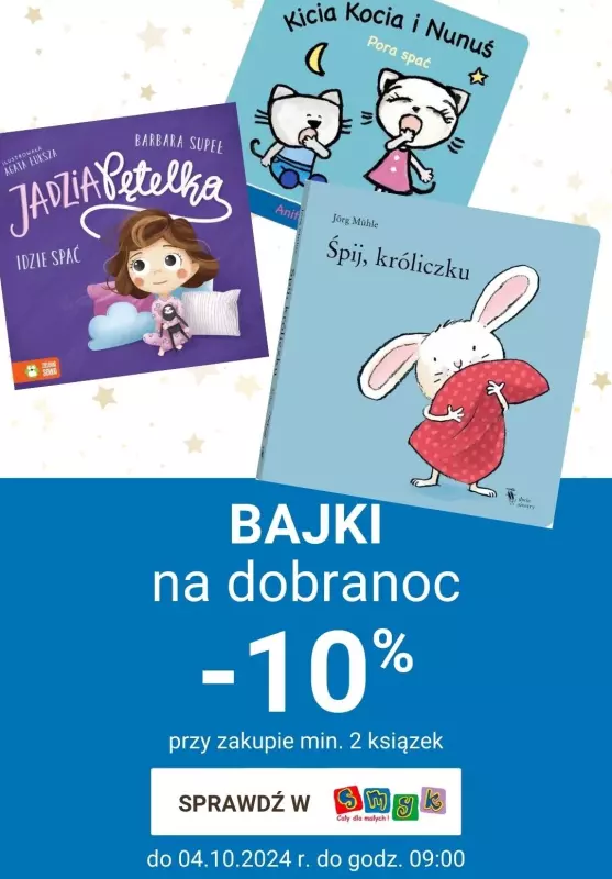 Smyk - gazetka promocyjna Książeczki dla najmłodszych do -20% od czwartku 31.10 do poniedziałku 04.11