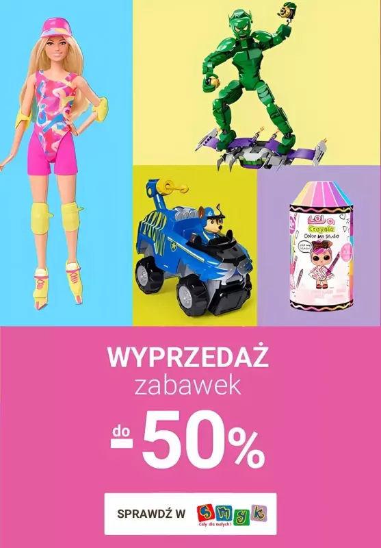 Smyk - gazetka promocyjna Wyprzedaż zabawek od wtorku 12.11 do piątku 15.11