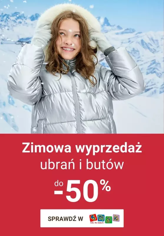 Smyk - gazetka promocyjna Zimowa WYPRZEDAŻ ubrań i butów od wtorku 19.11 