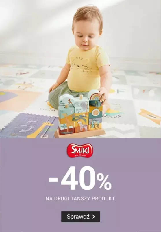 Smyk - gazetka promocyjna SMIKI -40% na drugi tańszy produkt od środy 04.12 do poniedziałku 09.12