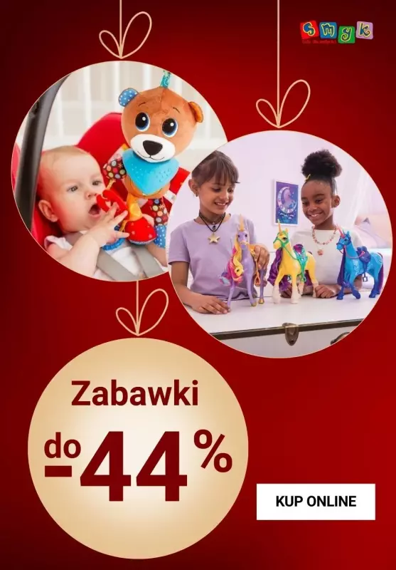 Smyk - gazetka promocyjna Zabawki do -44% taniej od czwartku 05.12 do poniedziałku 16.12