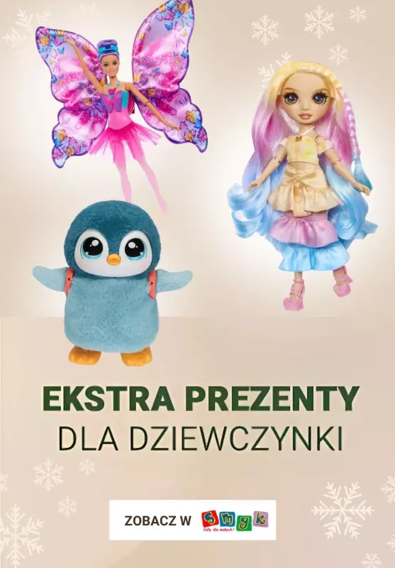 Smyk - gazetka promocyjna Extra prezenty dla dziewczynki od czwartku 19.12 do piątku 20.12