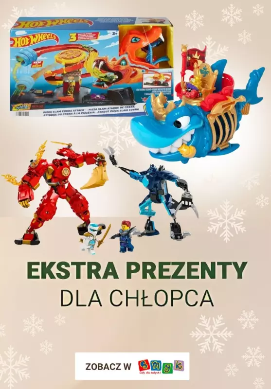 Smyk - gazetka promocyjna Extra prezenty dla chłopca od czwartku 19.12 do piątku 20.12