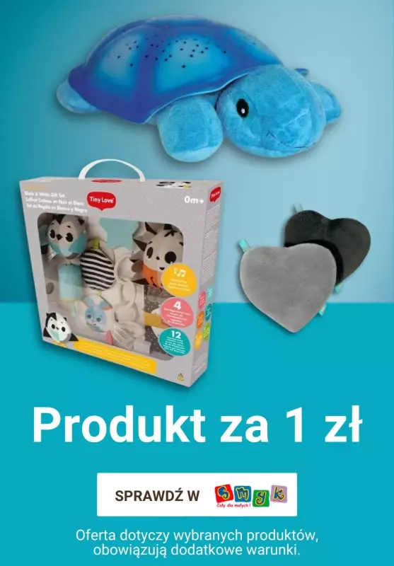 Smyk - gazetka promocyjna Produkt za 1 zł od piątku 03.01 do poniedziałku 06.01