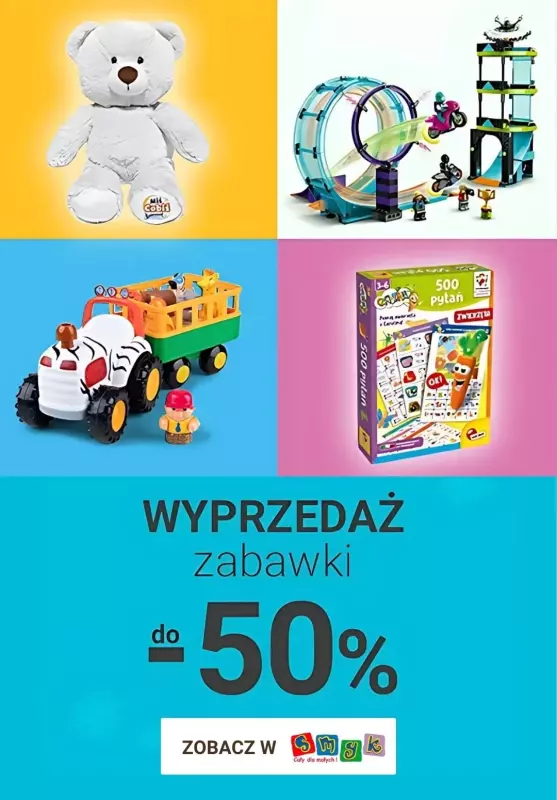 Smyk - gazetka promocyjna Wyprzedaż zabawek od czwartku 23.01 do środy 05.02