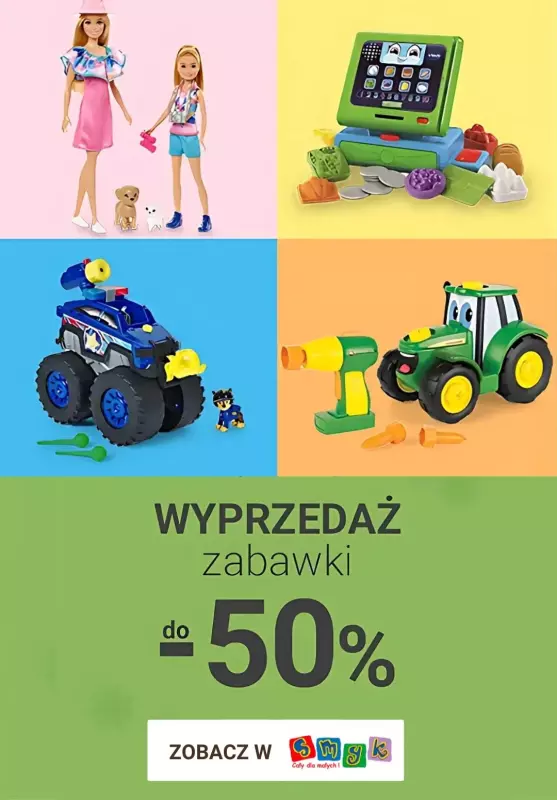 Smyk - gazetka promocyjna Wyprzedaż zabawek od czwartku 06.02 