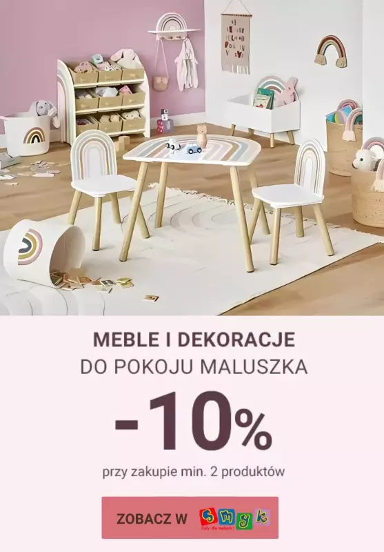 Smyk - gazetka promocyjna -10% na meble i dekoracje od wtorku 11.02 do poniedziałku 17.02