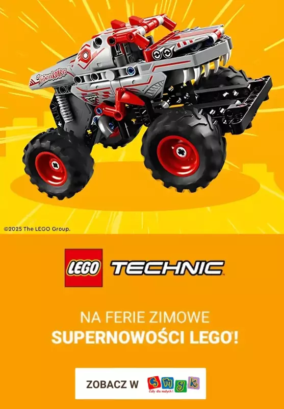 Smyk - gazetka promocyjna Nowości LEGO Technic od piątku 14.02 