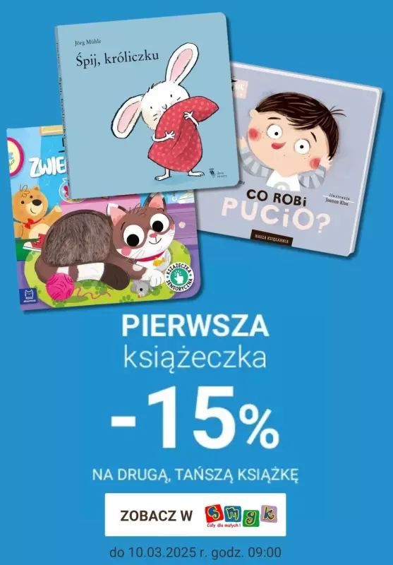 Smyk - gazetka promocyjna Promocje na książeczki od soboty 08.03 do poniedziałku 10.03