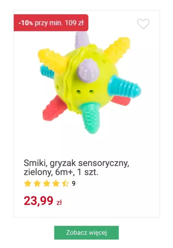 Smyk - gazetka promocyjna Gryzaki: -10% przy dowolnych zakupach za min. 109 zł  do poniedziałku 17.03 - strona 2