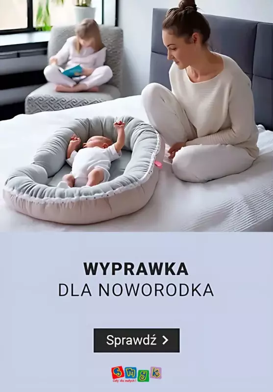 Smyk - gazetka promocyjna Wyprawka dla noworodka od środy 19.03 do poniedziałku 24.03