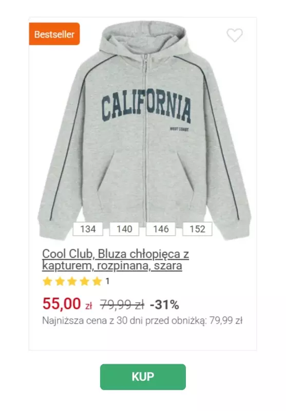 Smyk - gazetka promocyjna WYPRZEDAŻ do -50% - ubrania i buty od środy 07.05  - strona 9