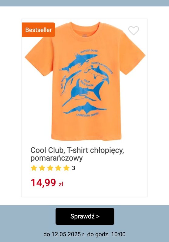 Smyk - gazetka promocyjna Wszystkie ubrania i buty do -25% dodatkowego rabatu od soboty 10.05 do poniedziałku 12.05 - strona 7