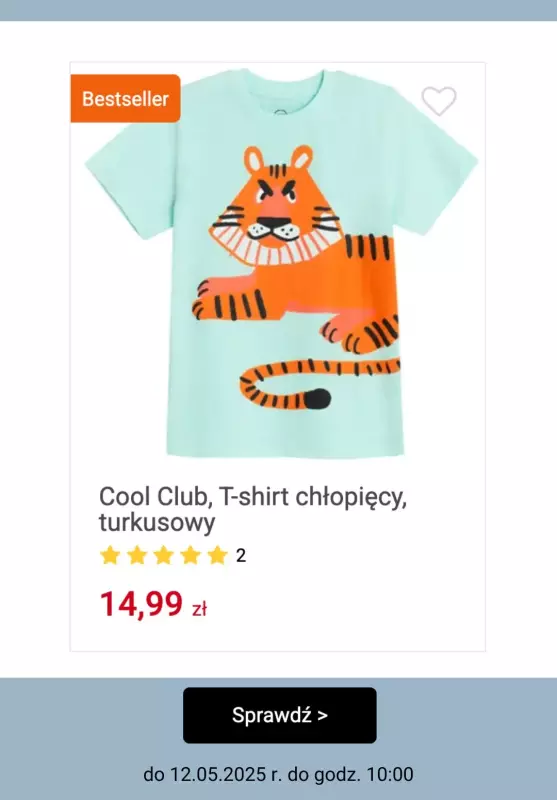 Smyk - gazetka promocyjna Wszystkie ubrania i buty do -25% dodatkowego rabatu od soboty 10.05 do poniedziałku 12.05 - strona 8