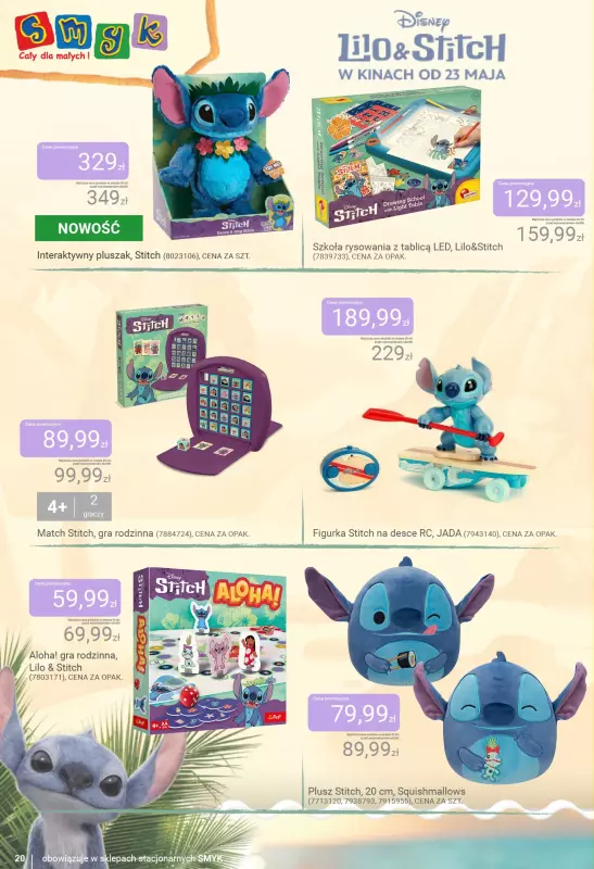 Smyk - gazetka promocyjna Katalog Dzień Smyków od środy 14.05 do poniedziałku 02.06 - strona 20