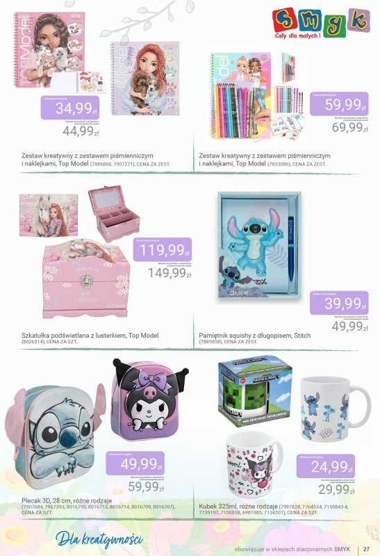 Smyk - gazetka promocyjna Katalog Dzień Smyków od środy 14.05 do poniedziałku 02.06 - strona 27