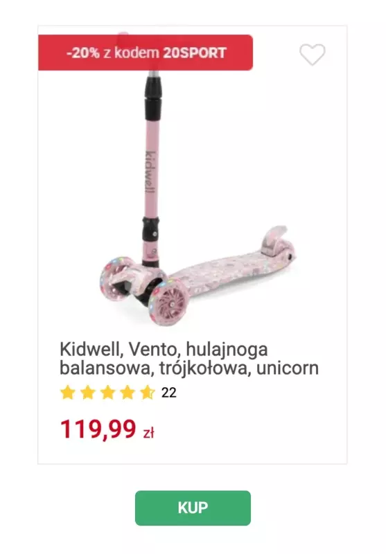 Smyk - gazetka promocyjna Rowerki, hulajnogi i akcesoria -20% z kodem   - strona 2
