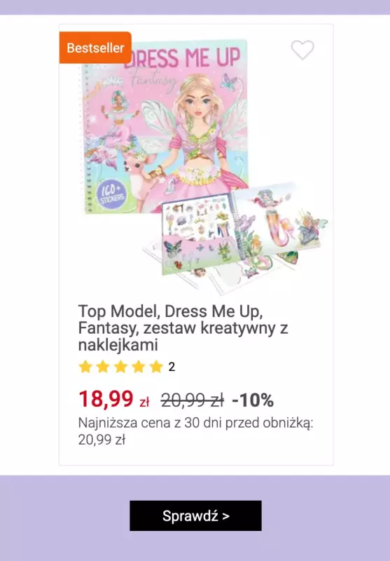 Smyk - gazetka promocyjna Artykuły kreatywne do -50% od piątku 30.05 do poniedziałku 09.06 - strona 10