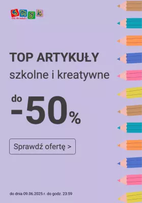 Smyk - gazetka promocyjna Artykuły kreatywne do -50% od piątku 30.05 do poniedziałku 09.06