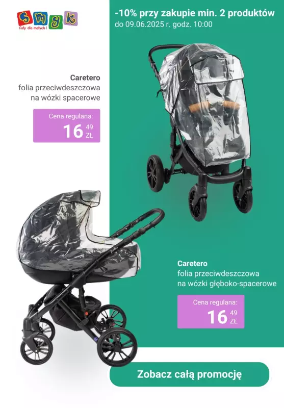 Smyk - gazetka promocyjna Wózki, foteliki samochodowe i akcesoria: -10% przy zakupie min. 2   - strona 3
