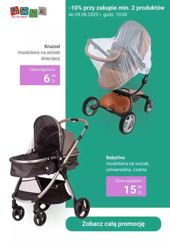 Smyk - gazetka promocyjna Wózki, foteliki samochodowe i akcesoria: -10% przy zakupie min. 2   - strona 2